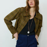 FRANCINE | Mustard Check Jacket