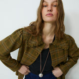 FRANCINE | Mustard Check Jacket