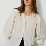 ALMA | Ecru Embroidered Blouse