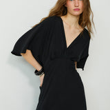 GINEVRA | Black Silk Maxi Dress