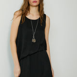 SEMA | Black Sleeveless Midi Dress