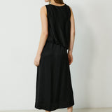 SEMA | Black Sleeveless Midi Dress