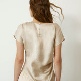 CORTAZAR | Ecru Asymmetric Hem Top