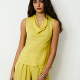LEOPOLDA | 100% Silk Yellow Top