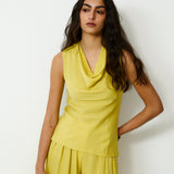 LEOPOLDA | 100% Silk Yellow Top