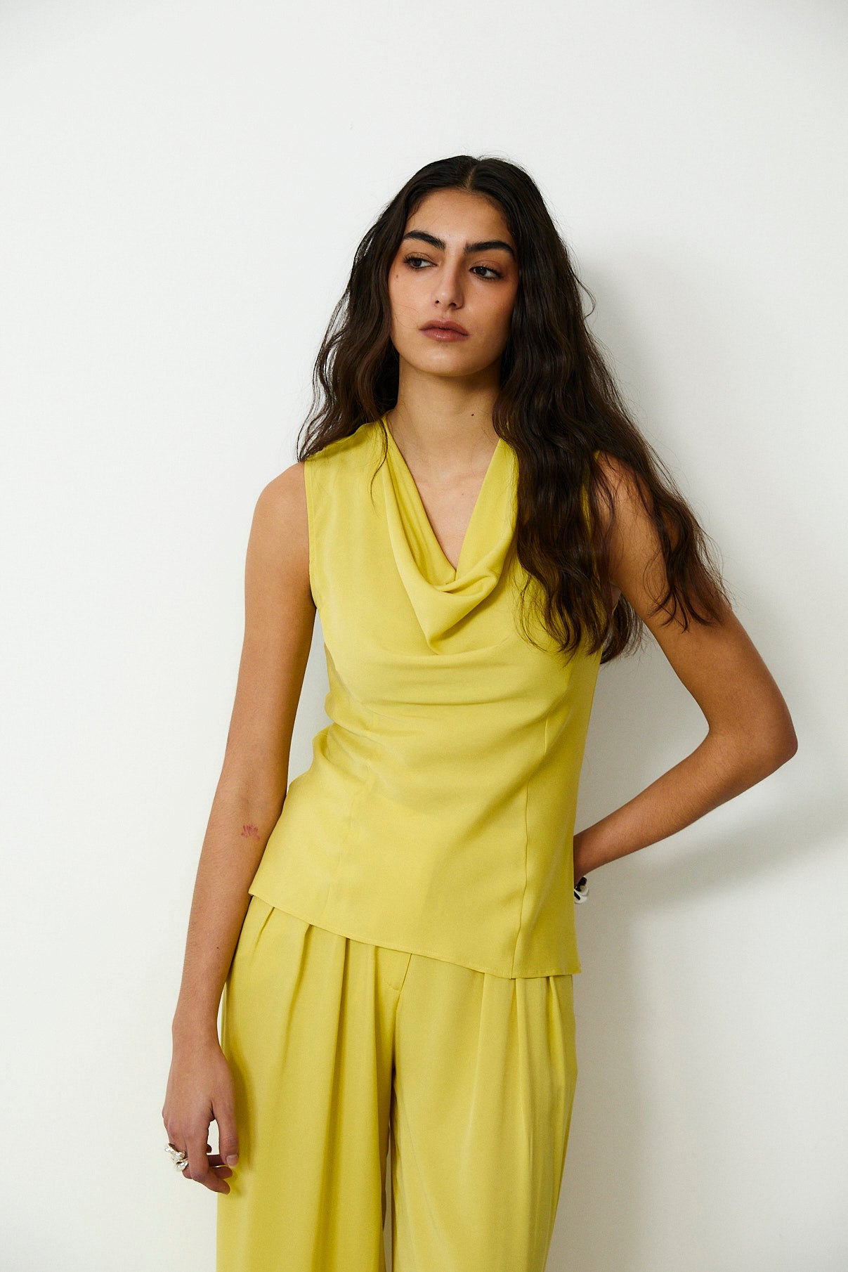 LEOPOLDA | 100% Silk Yellow Top