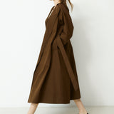 OFELIA | Brown Cotton Trench Coat
