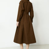 OFELIA | Brown Cotton Trench Coat