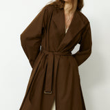 OFELIA | Brown Cotton Trench Coat
