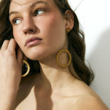 SUNNY HOOPS | Gold-Plated Stud and Hoop Drop Earrings