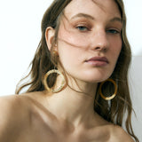 SUNNY HOOPS | Gold-Plated Stud and Hoop Drop Earrings