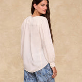 ALMA | Ecru Embroidered Blouse