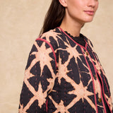 ESTRELLA | Black Printed Quilted Coat
