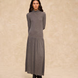 BOBY | Grey Jersey Midi Dress