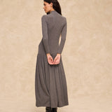 BOBY | Grey Jersey Midi Dress