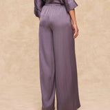 TIRSO | Soft Grape Wide-Leg Trousers