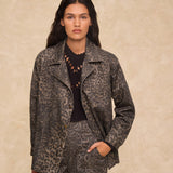 OLIVIA | Leopard Printed Cotton Jacket