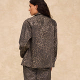OLIVIA | Leopard Printed Cotton Jacket