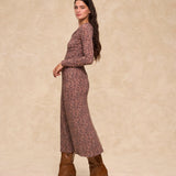 MARISSA | Rust Multi Print Skirt