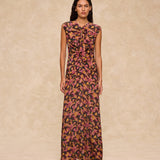 SAACHI | Multi Floral Print Ruffle Dress