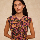 SAACHI | Multi Floral Print Ruffle Dress