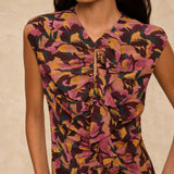 SAACHI | Multi Floral Print Ruffle Dress