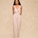 MAR | Beige Draped Top