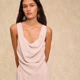 MAR | Beige Draped Top