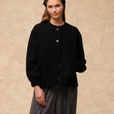 GIULIA | Black Wool Short Coat