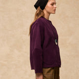 MILENKA | Aubergine Cotton Corduroy Jacket