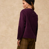 MILENKA | Aubergine Cotton Corduroy Jacket