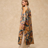 CIANITA | Gold Multi Embroidered Kimono