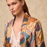 CIANITA | Gold Multi Embroidered Kimono