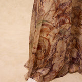 MARSIGLIA | Beige Multi Print Flared Skirt
