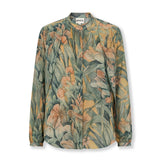LINETTE | 100% Linen Blouse in Italian Botanical Fabric
