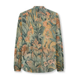 LINETTE | 100% Linen Blouse in Italian Botanical Fabric