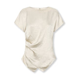 CORTAZAR | Ecru Asymmetric Hem Top