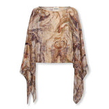 MARSIGLIA | Silk Cape with Digital Print