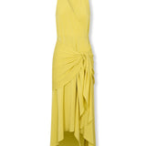 LEOPOLDA | 100% Silk Yellow Midi Dress