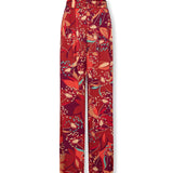 JOHANA | Red Floral Trousers