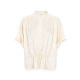 THYSSEN | Ecru Lightweight Cupro Blouse