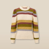 MINT | Striped Knit Sweater with Metallic Accents