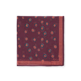 WATER DOTS | Burgundy Scarf