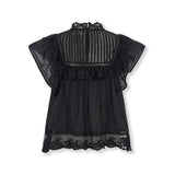 ISABELLA | Black Cotton Blouse