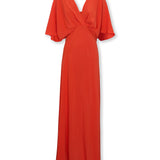 GINEVRA | Red Silk Midi Dress