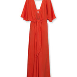 GINEVRA | Red Silk Midi Dress