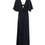 GINEVRA | Black Silk Maxi Dress
