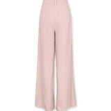 LOURDES | Light Pink Silk Wide Leg Trousers