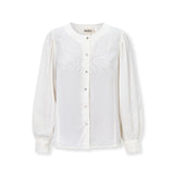 ALMA | Ecru Embroidered Blouse