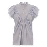 LUKA | Light Blue Cotton Blouse